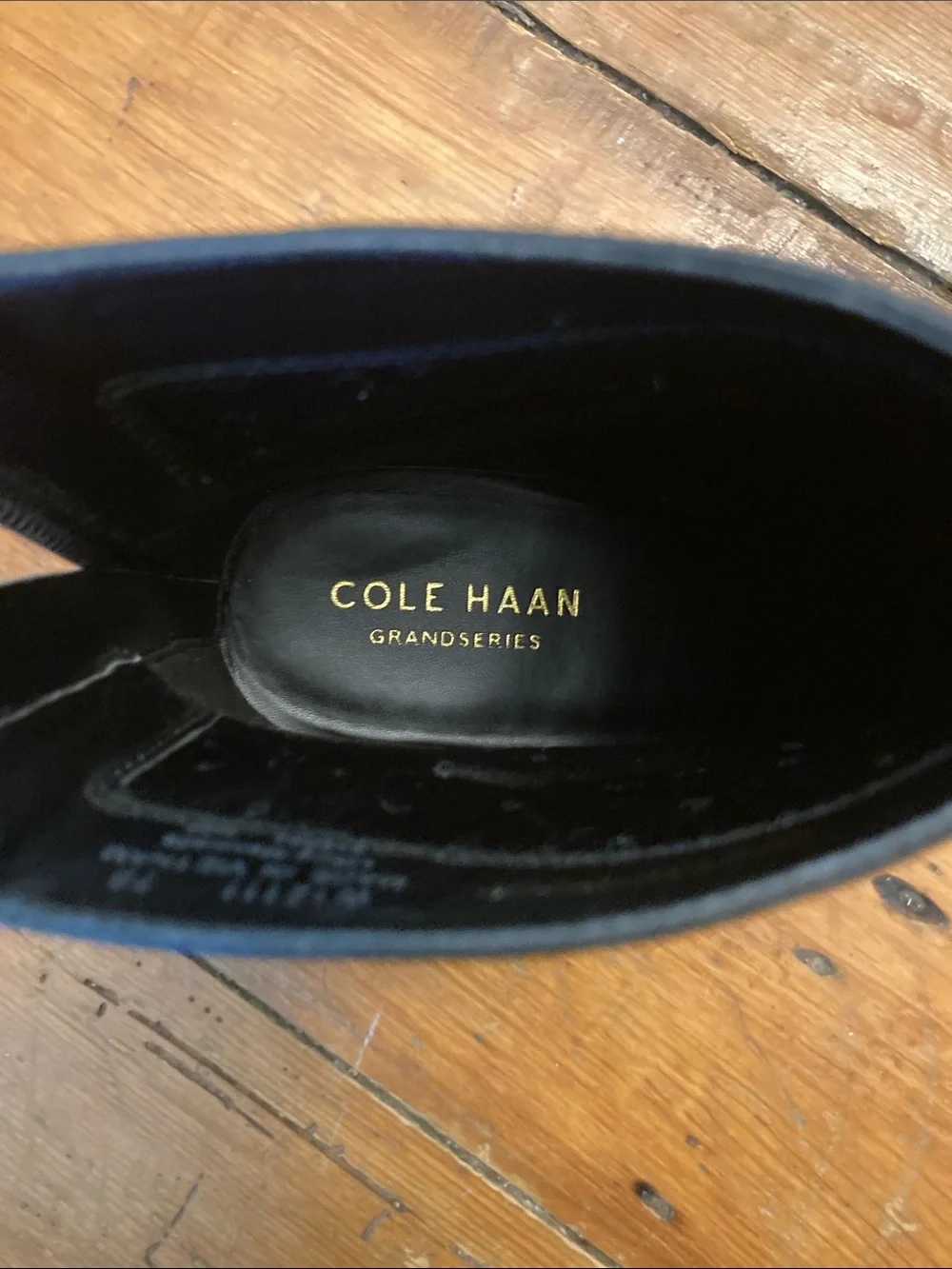 Cole Haan Black Leather Ankle Booties with Block Heel Size 7B